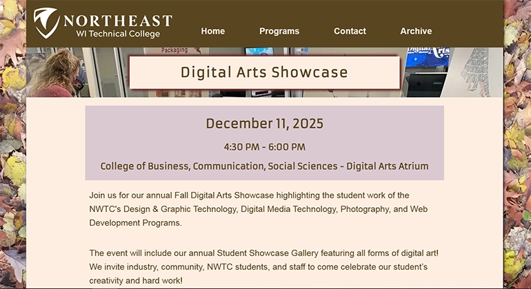 Screenshot of Web UI-UX Advanced final project home page.