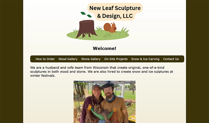 Screenshot of Website Coding final project home page.