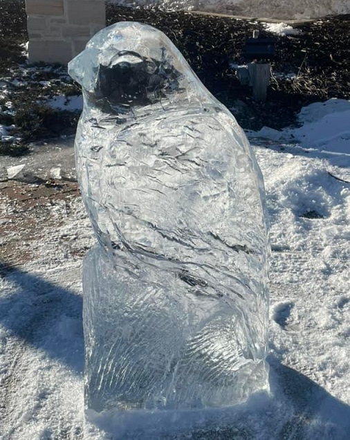 Picture of a carved wizard bunny