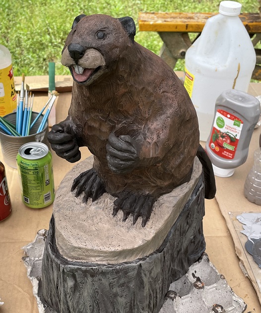 Picture of a carved baby beaver