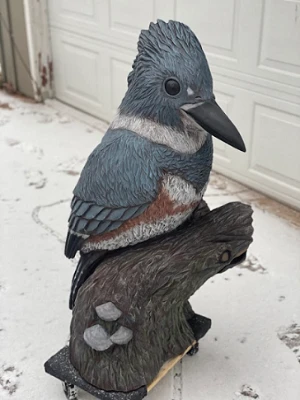 Kingfisher Wood Carving